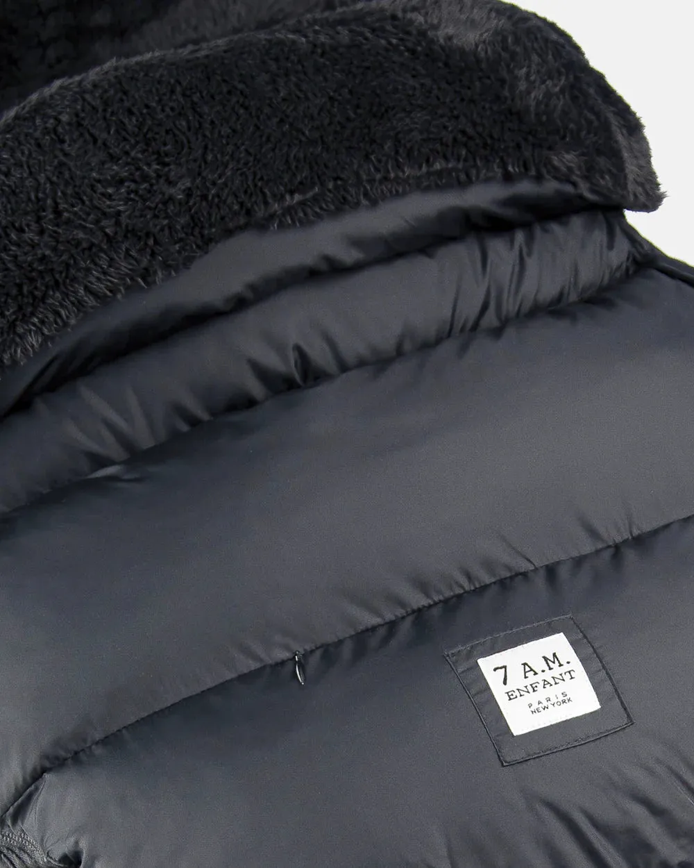 7 A.M ENFANT Car Seat Cover & Stroller Footmuff Plush Pod - Plush Black