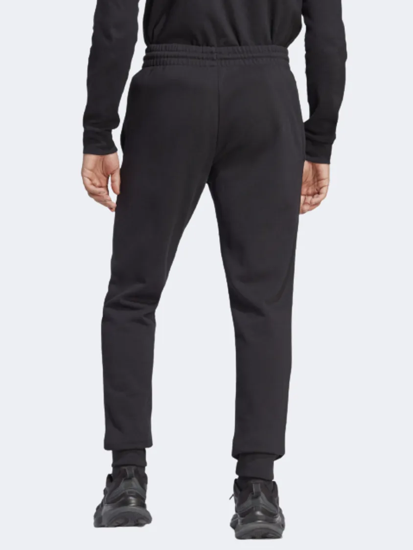 Adidas Fleece With Tapered Cuffs Men Sportswear Pant Black