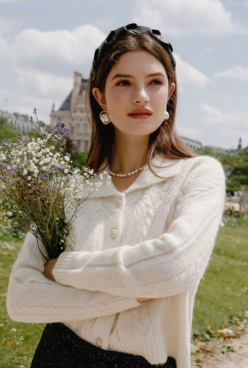 Adora Mohair Cardigan - Ivory
