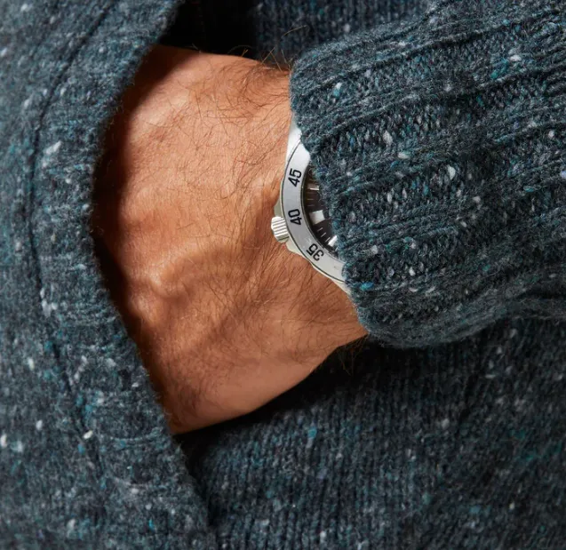 Alan Paine Full Zip Cardigan Blue Night