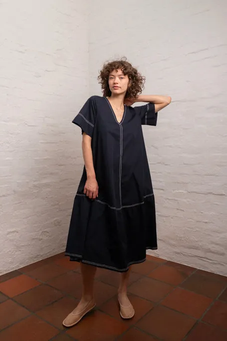 Amaya Dress | Navy