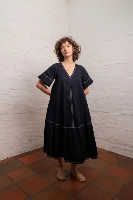 Amaya Dress | Navy