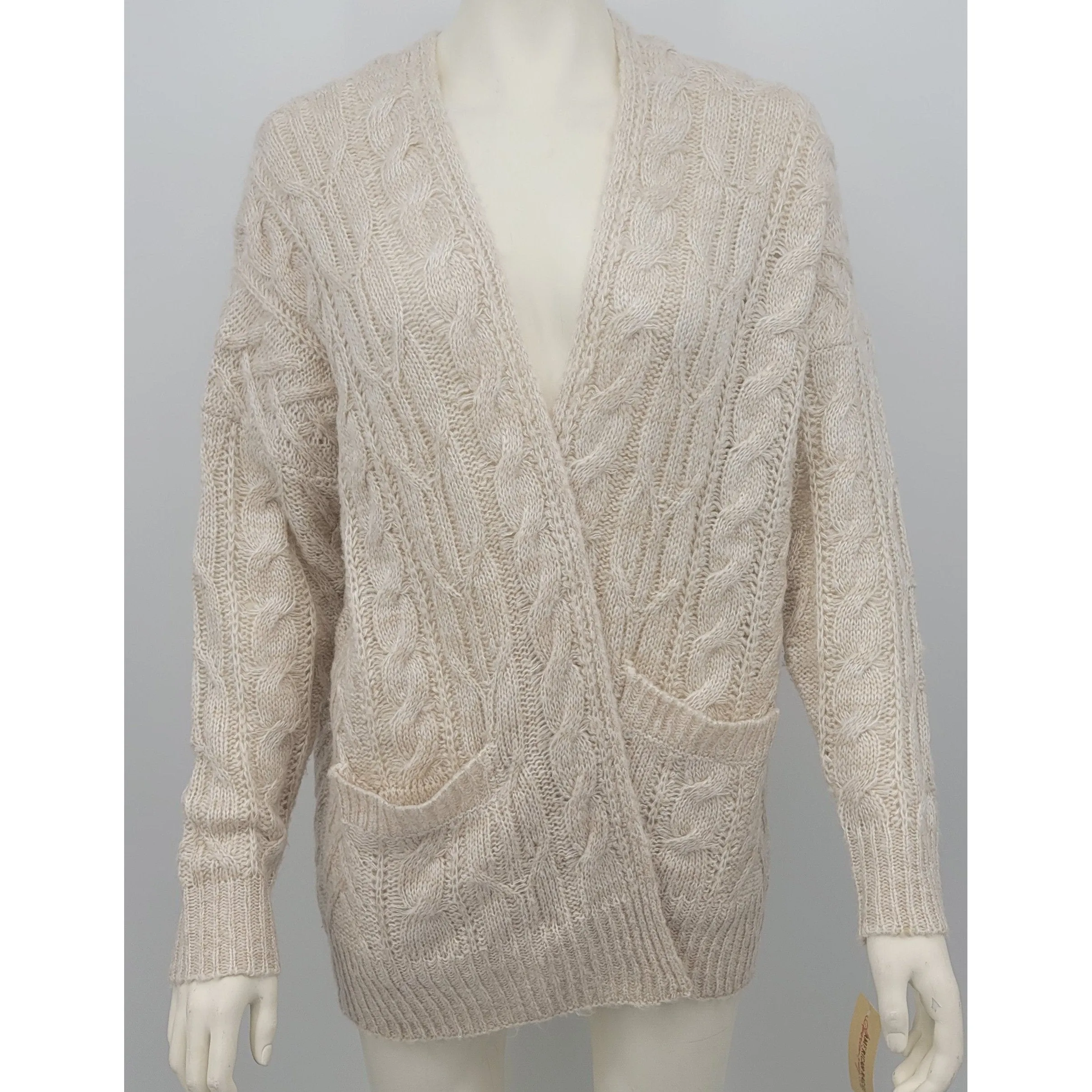 American Rag Cardigan Sweater Chevron Crochet Pattern, Size Small