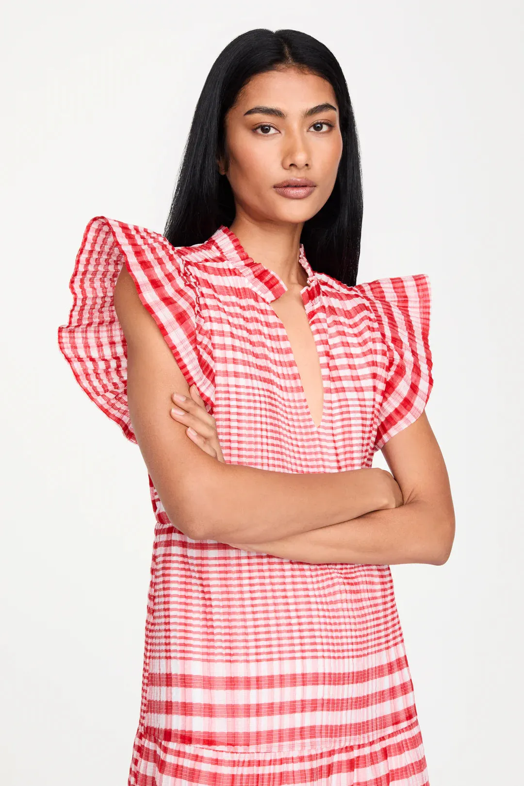 Bay Dress (Cherry Check)