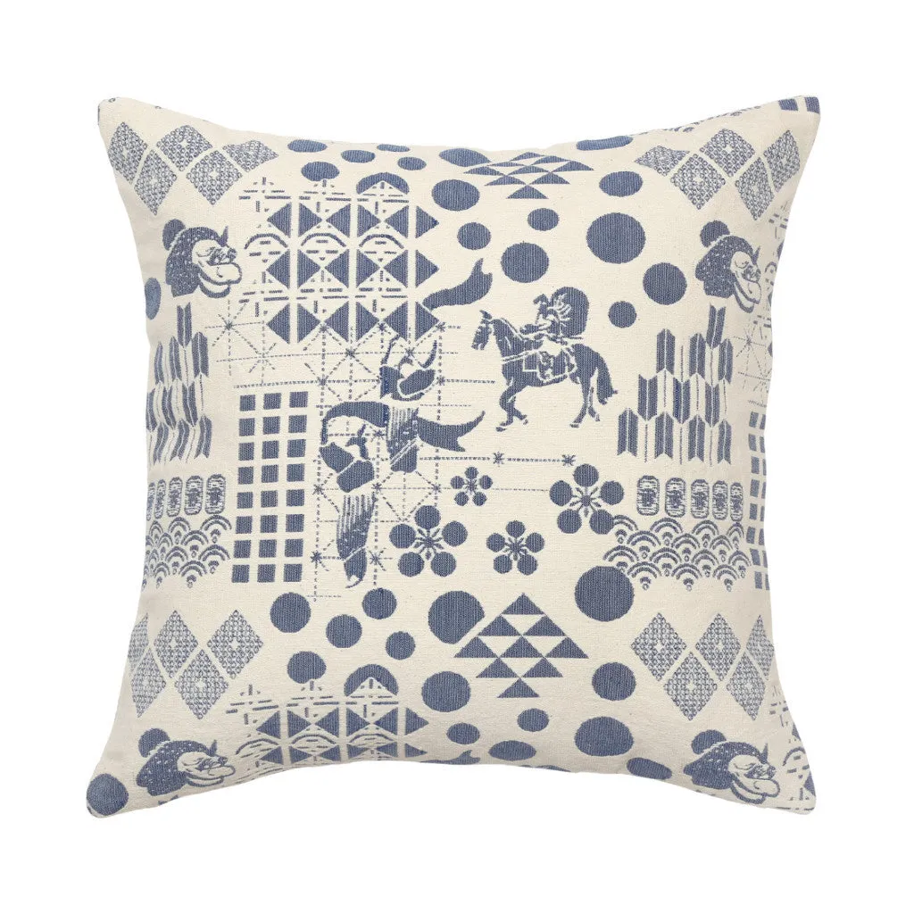 Blue Festival Cushion