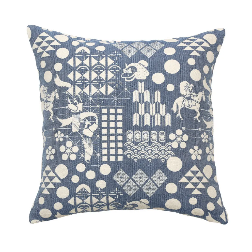 Blue Festival Cushion