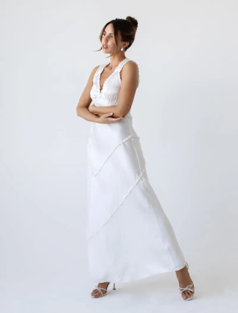 Bye Bye Baby Maxi Dress | White