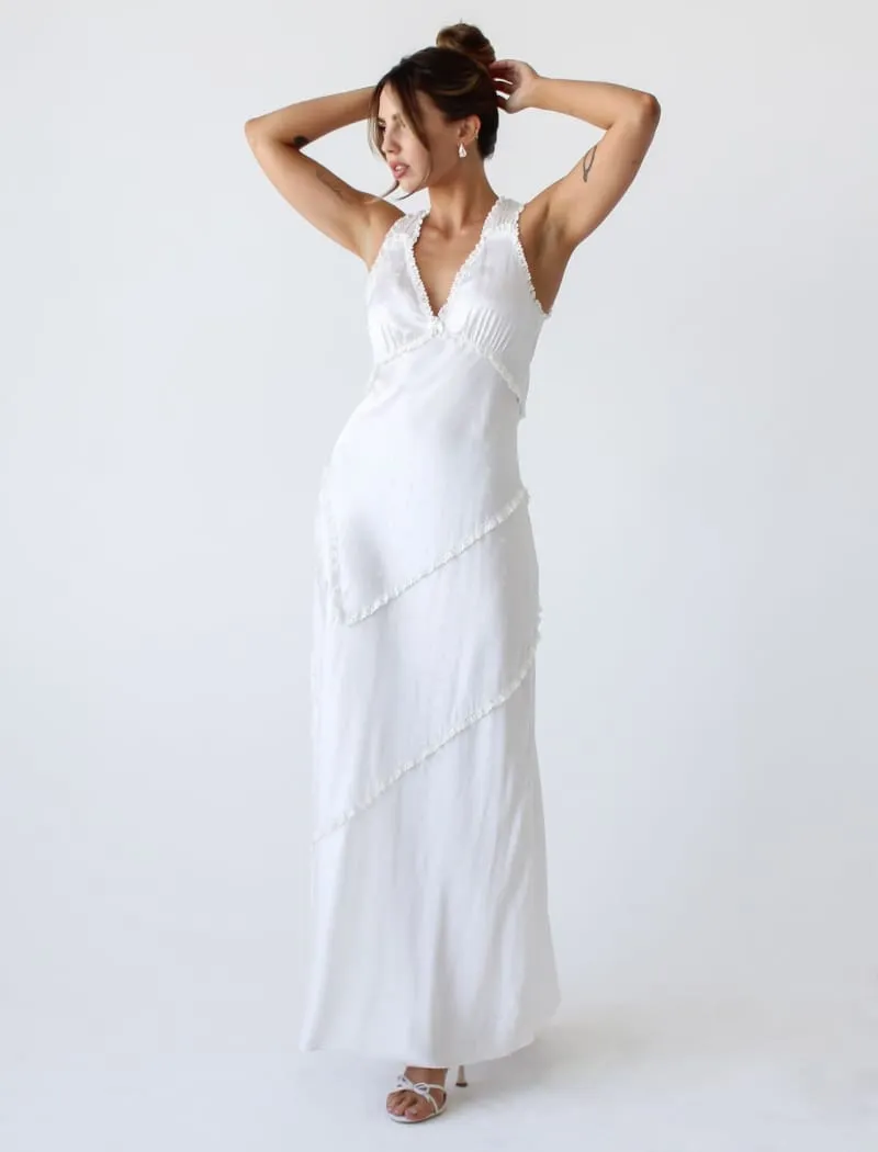 Bye Bye Baby Maxi Dress | White