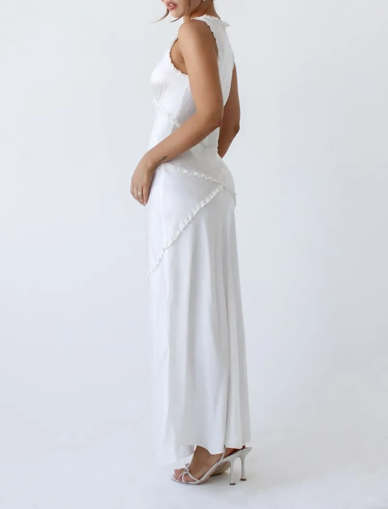 Bye Bye Baby Maxi Dress | White