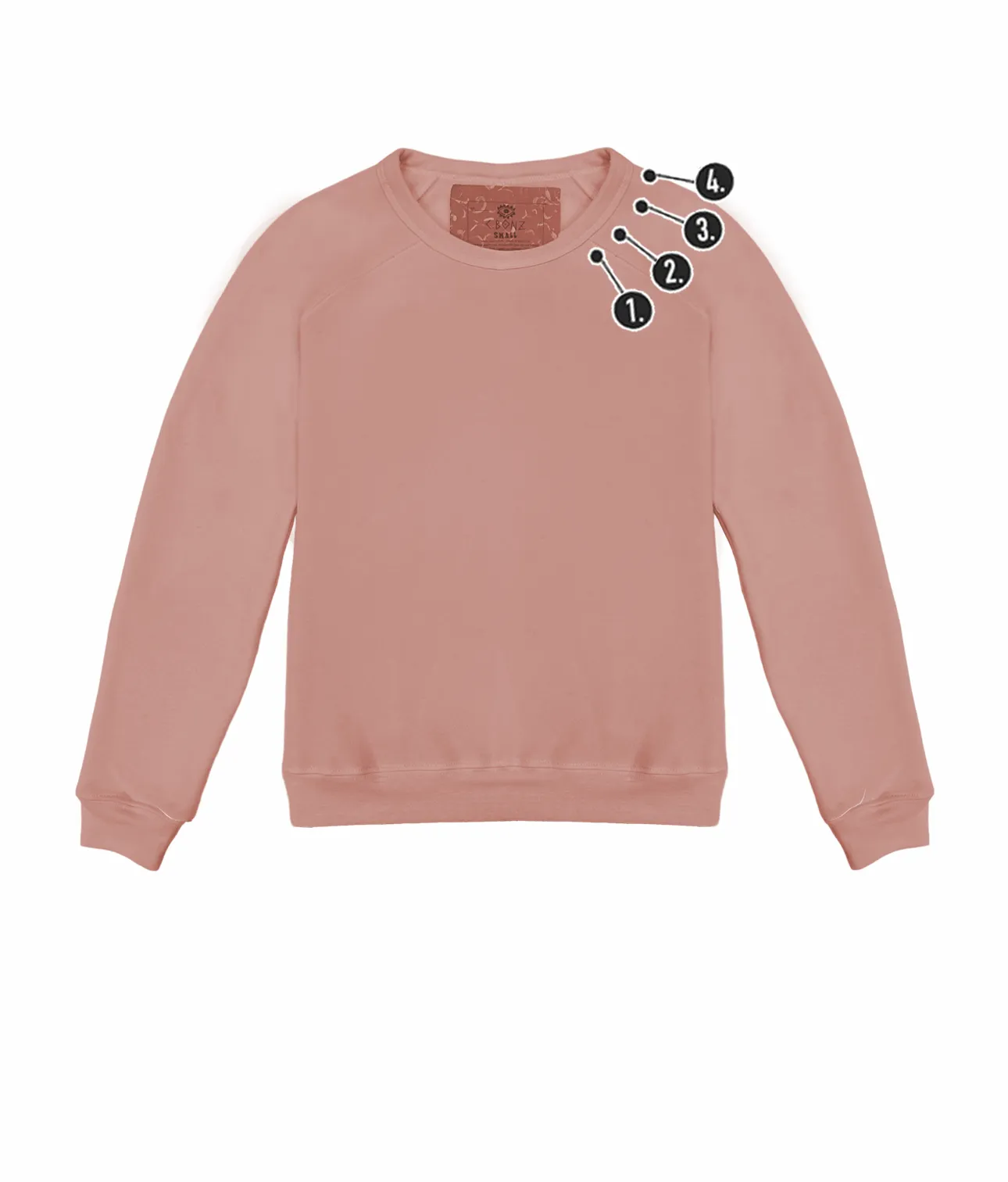 Customizable Spooky neckline Mini Embroidery Kids' Pullover