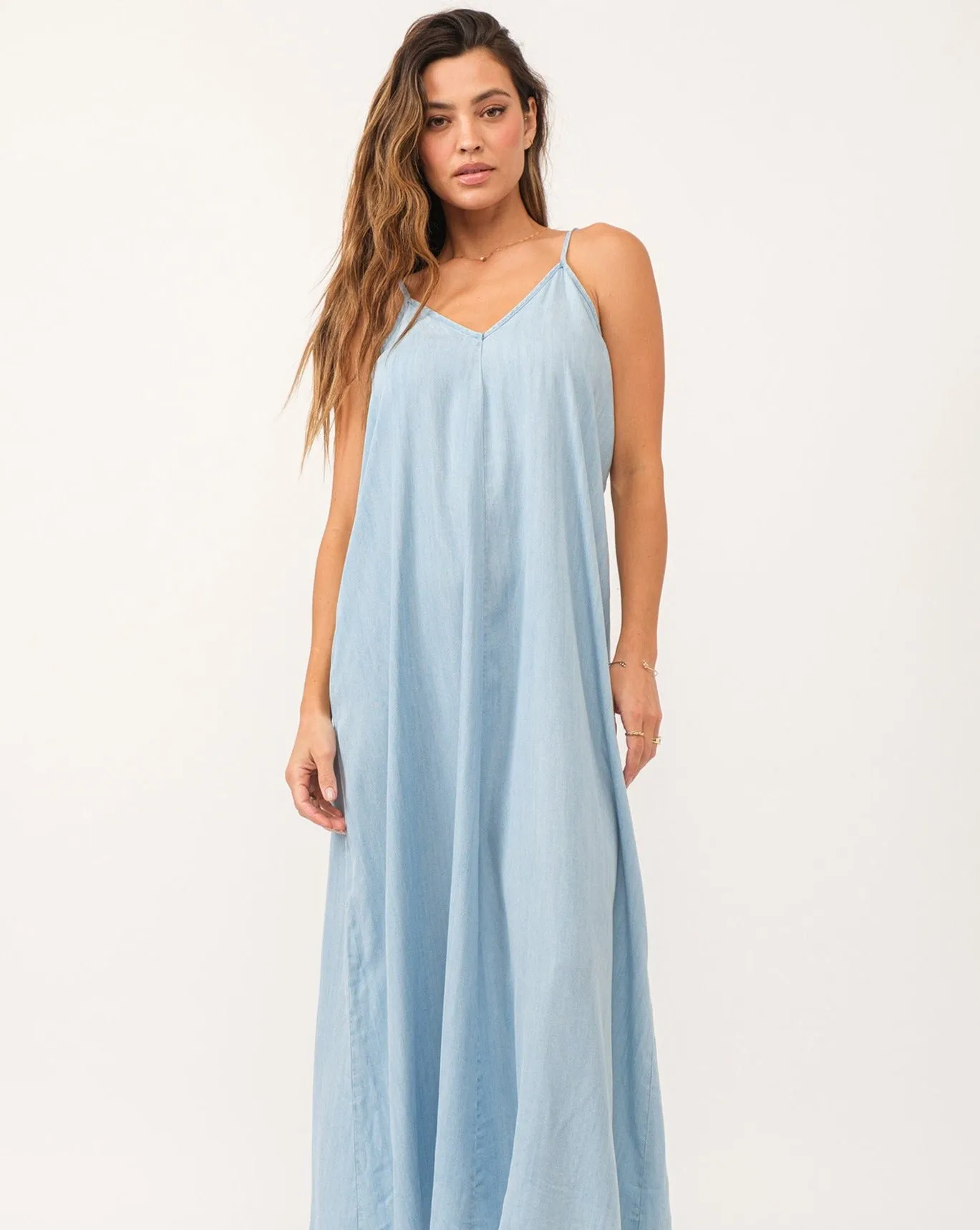 Dana Maxi Dress- Perfect Blue