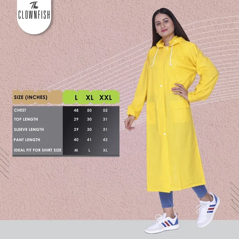 Dynamic Black Women's Waterproof Reversible Raincoat - With Storage Bag | 2XL