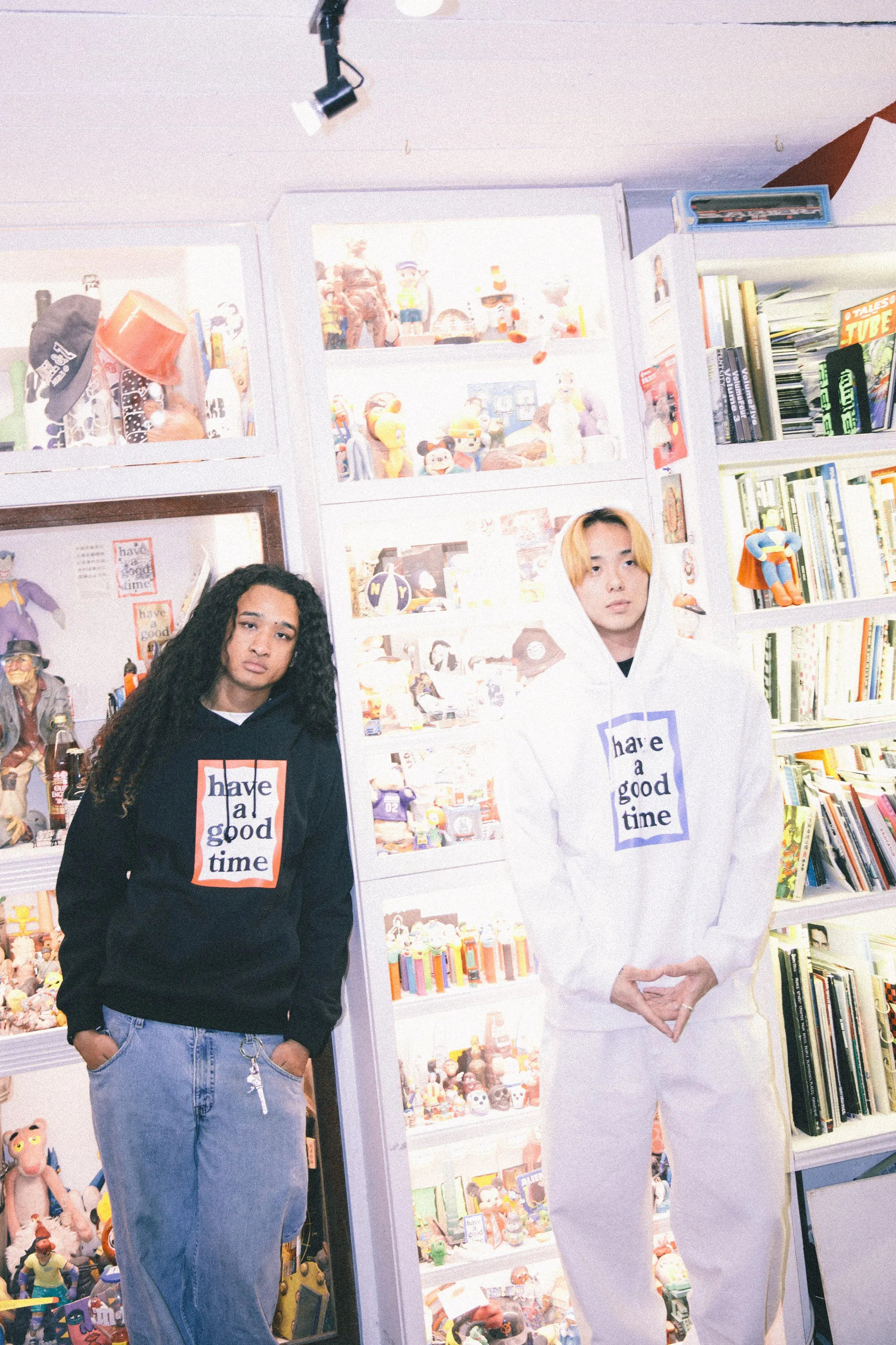 GREEN FRAME PULLOVER HOODIE FL WHITE