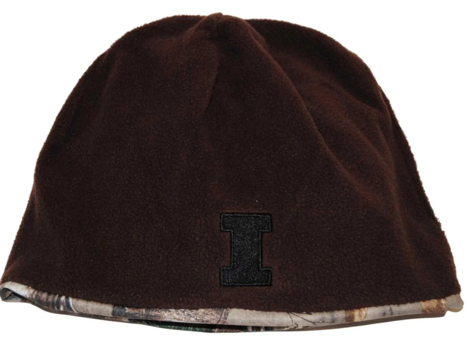 Illinois Fighting Illini TOW Camo Brown Trap 1 Reversible Knit Beanie Hat Cap