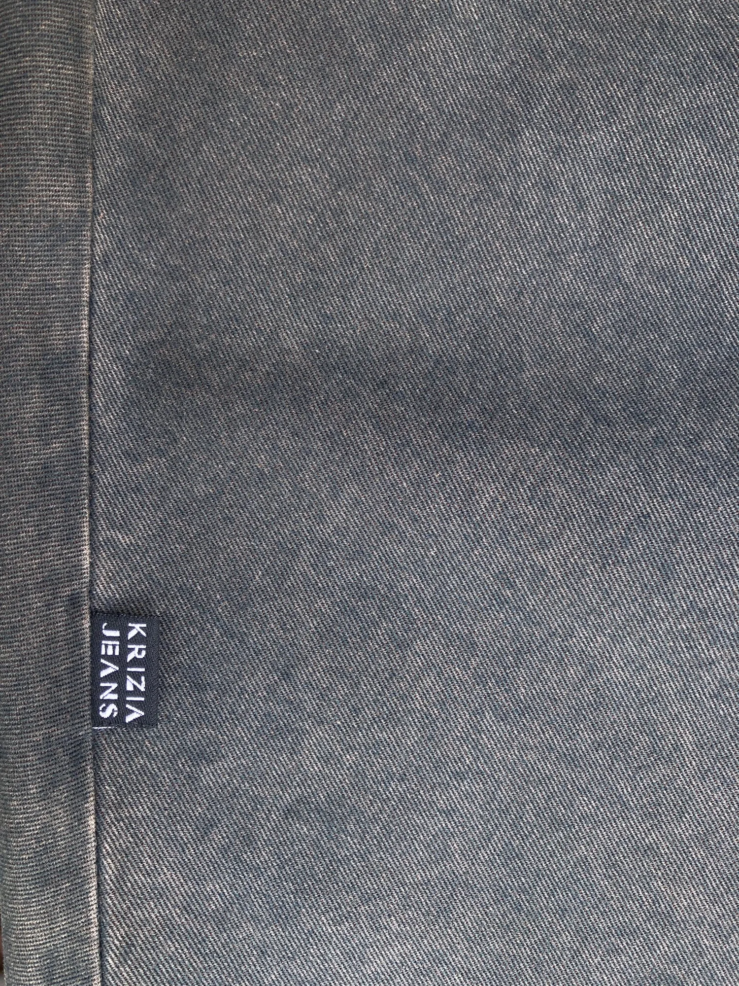 Krizia Jeans washed blue-grey cotton denim maxi skirt - marked size 10