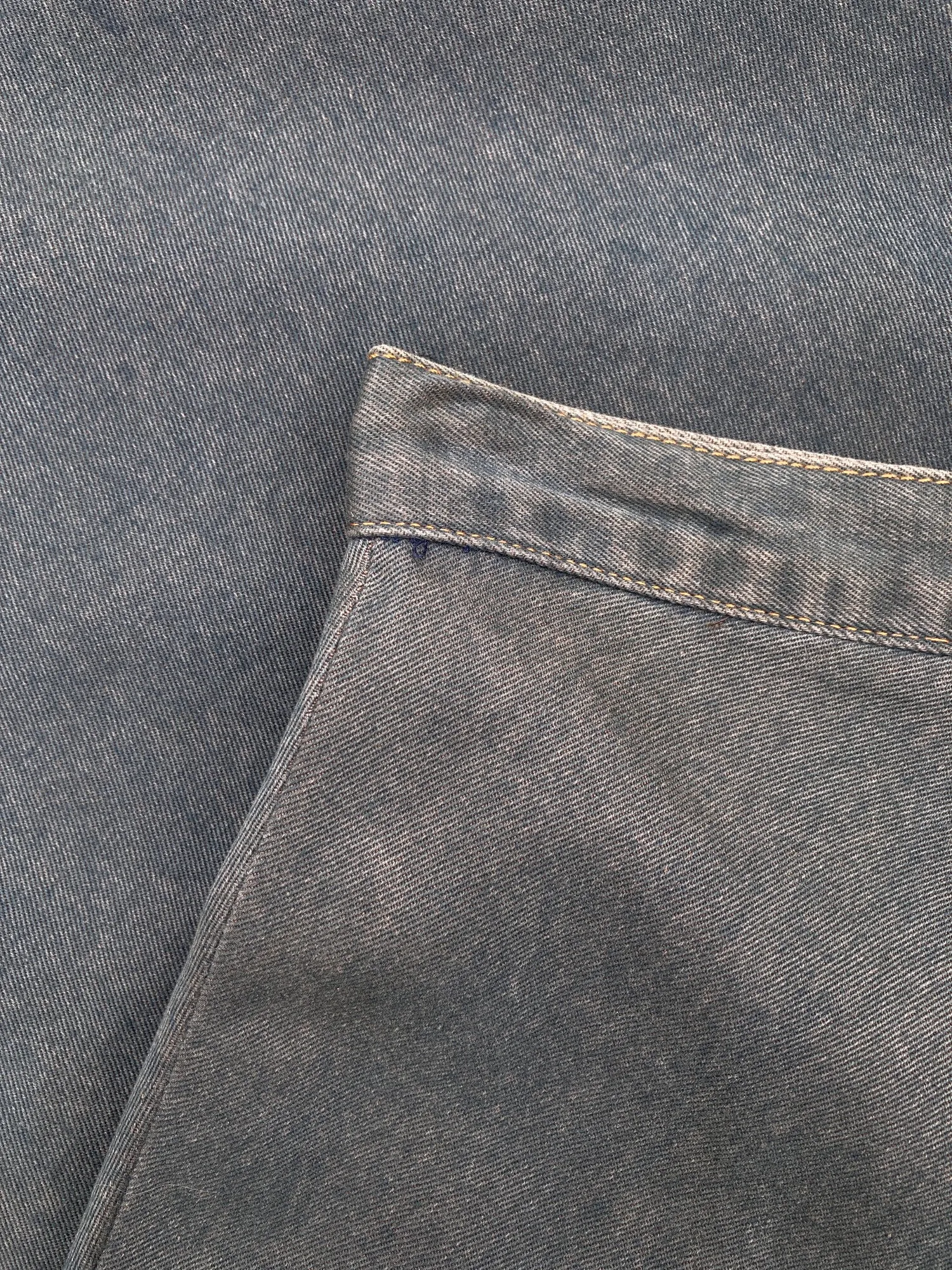 Krizia Jeans washed blue-grey cotton denim maxi skirt - marked size 10