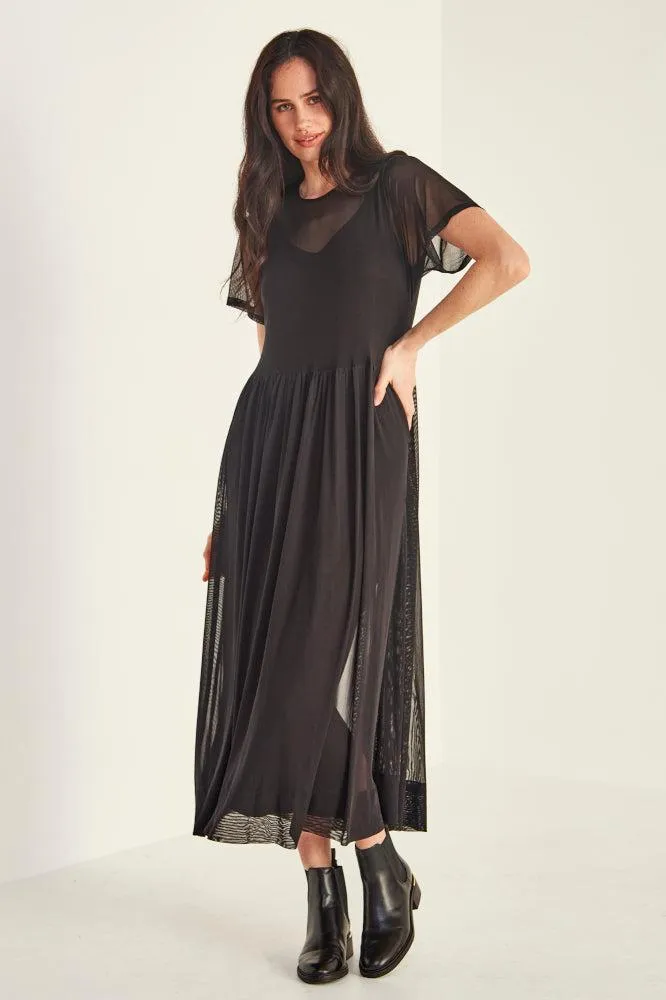 Lemon Tree Sarah Dress and Slip Black