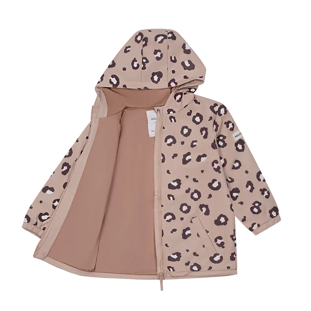 Leopard Print Color Changing Kids Raincoat