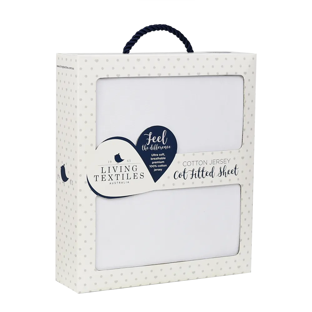 Living Textiles - Jersey Cot Fitted Sheet