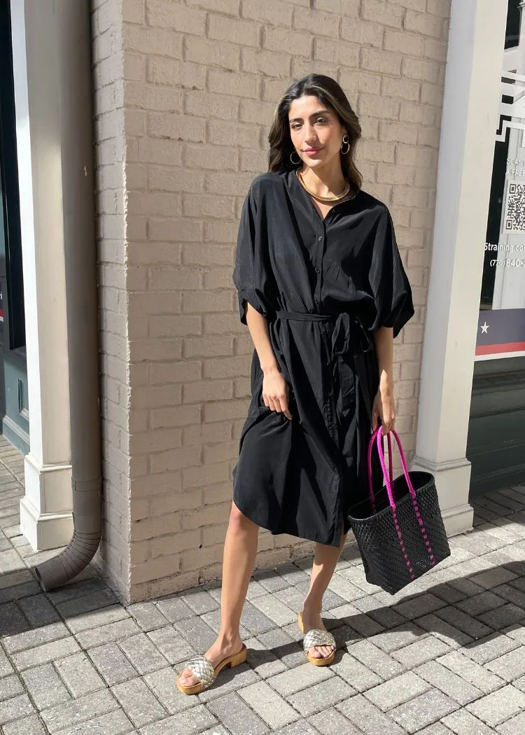 Mersea Mallorca Kaftan Dress - Black
