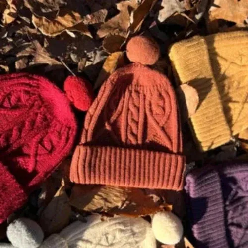Rust Maddy Knit Hat