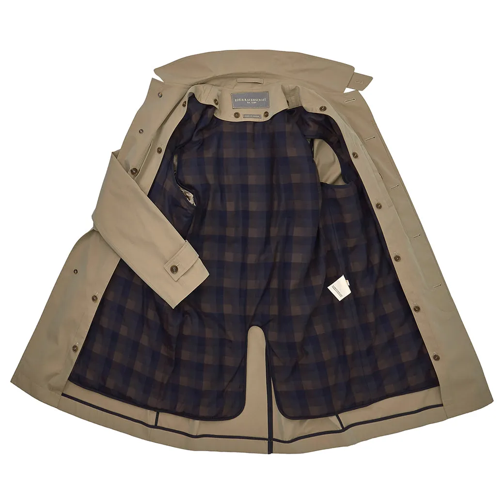 Sheridan Black Cotton Raincoat