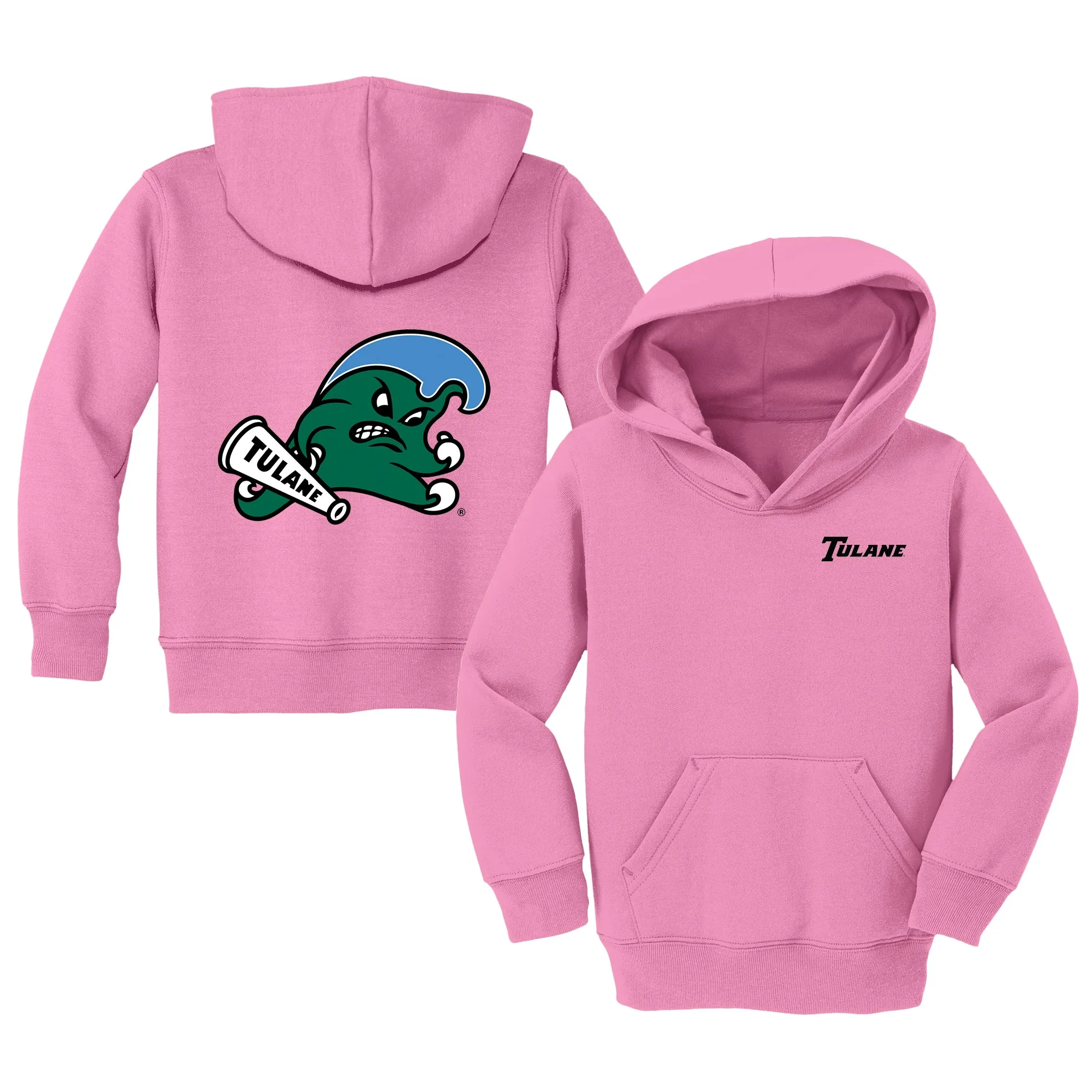 Tulane Green Wave Logo Toddler Pullover Sweatshirt