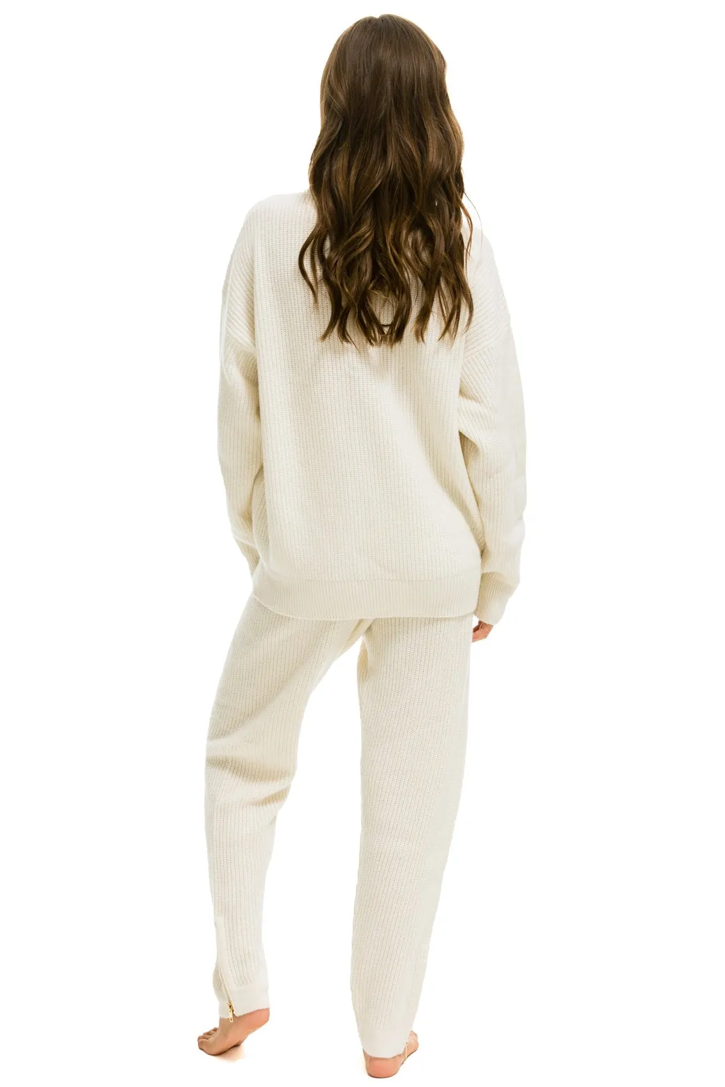 VINTAGE CABIN CASHMERE SWEATER PANT	- VINTAGE WHITE