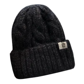 Warm Winter Knit Beanie Hats Hemp Pattern Hat Women Street Travel Outdoor Unisex